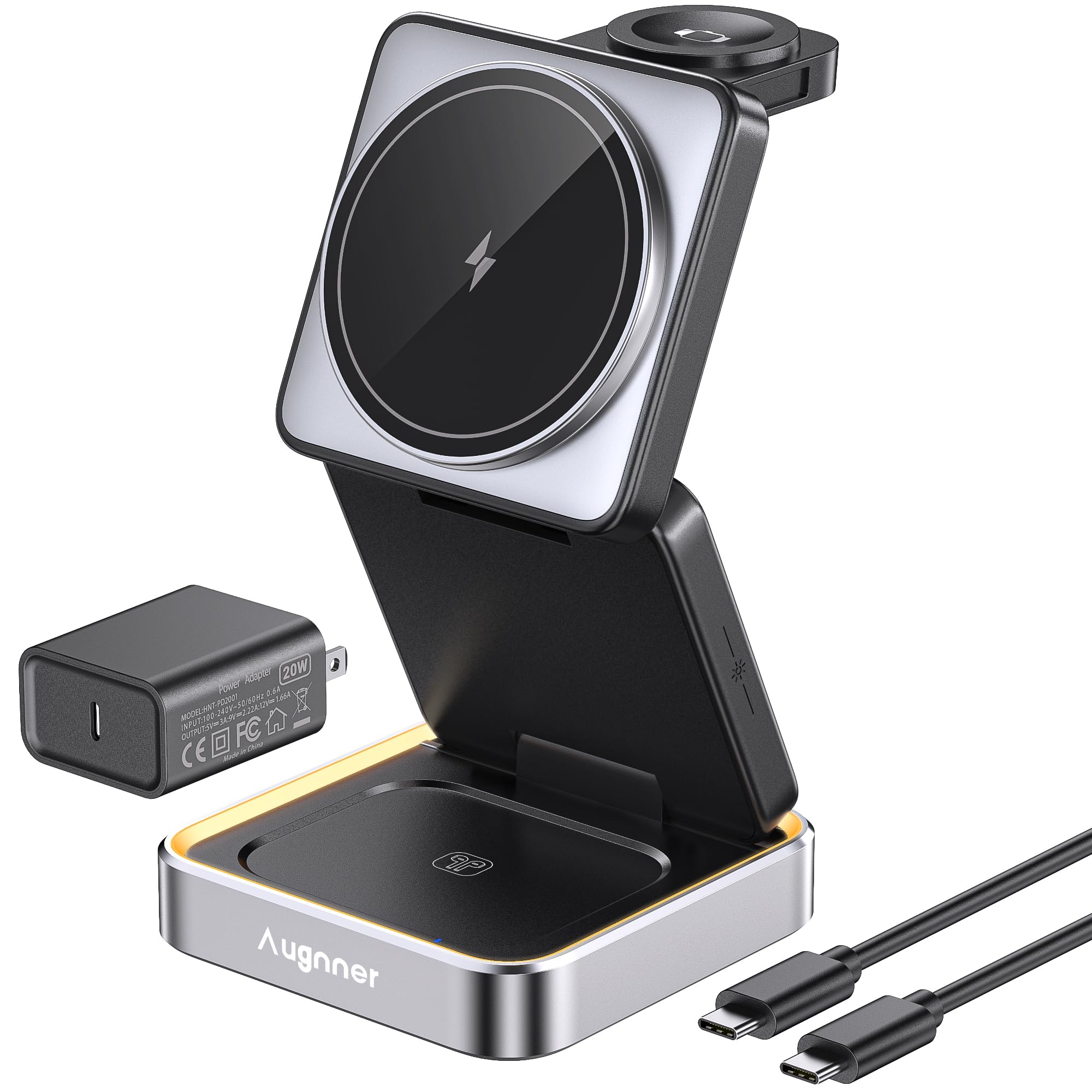 **2025 Upgraded Wireless Charger for Apple MagSafe with Night Light**
| **Foldable Wireless Charging Station for Travel