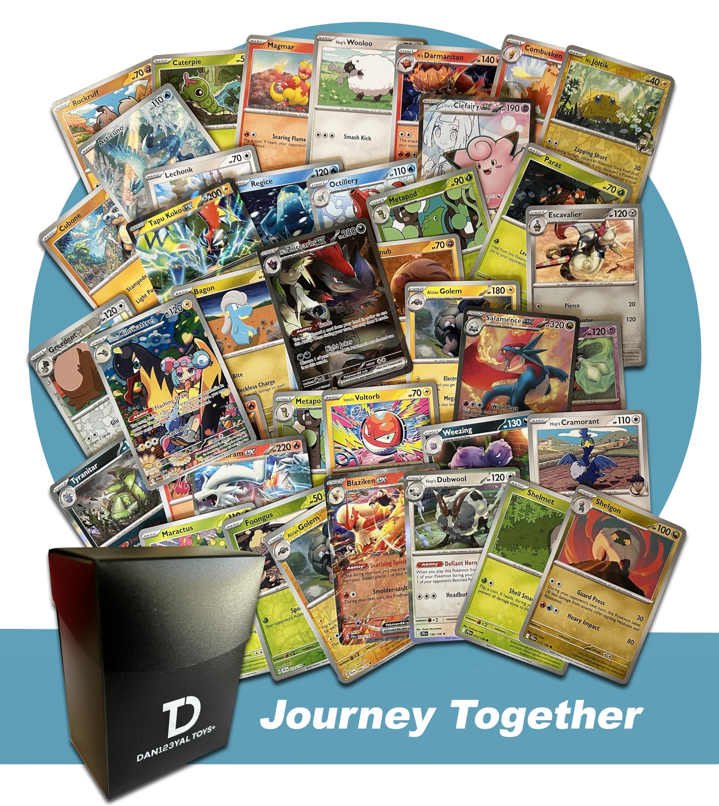 Journey Together TCG Pokemon Rare Card Bundle || Guaranteed Ultra Rare + 30 Random Cards Deck Box  
Journey Together TCG